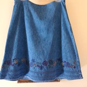 Christopher & Banks denim skirt